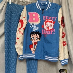 South Pole Blue and Cream Betty Boop Jacket
